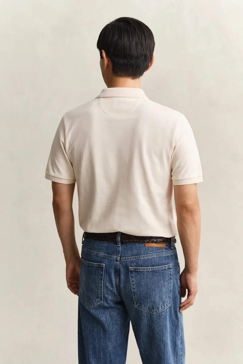 GANT Texture Stripe Short SleevePolo